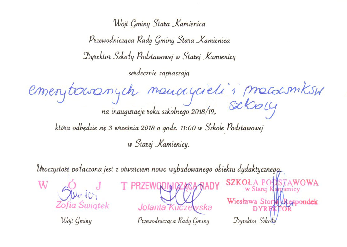 Szkoła Podstawowa W Starej Kamienicy Tekst